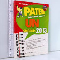 PATEN PAKET TERPADU JEMPOLAN UN SMP/MTS 2013