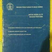 Bahan Penataran P4 Bagi Siswa