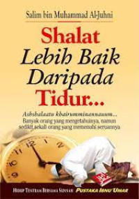 Image of Shalat Lebih Baik Daripada Tidur